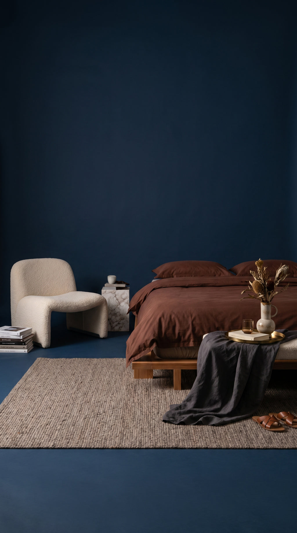 Brown Duvet Cover – 179 TC Percale Cotton