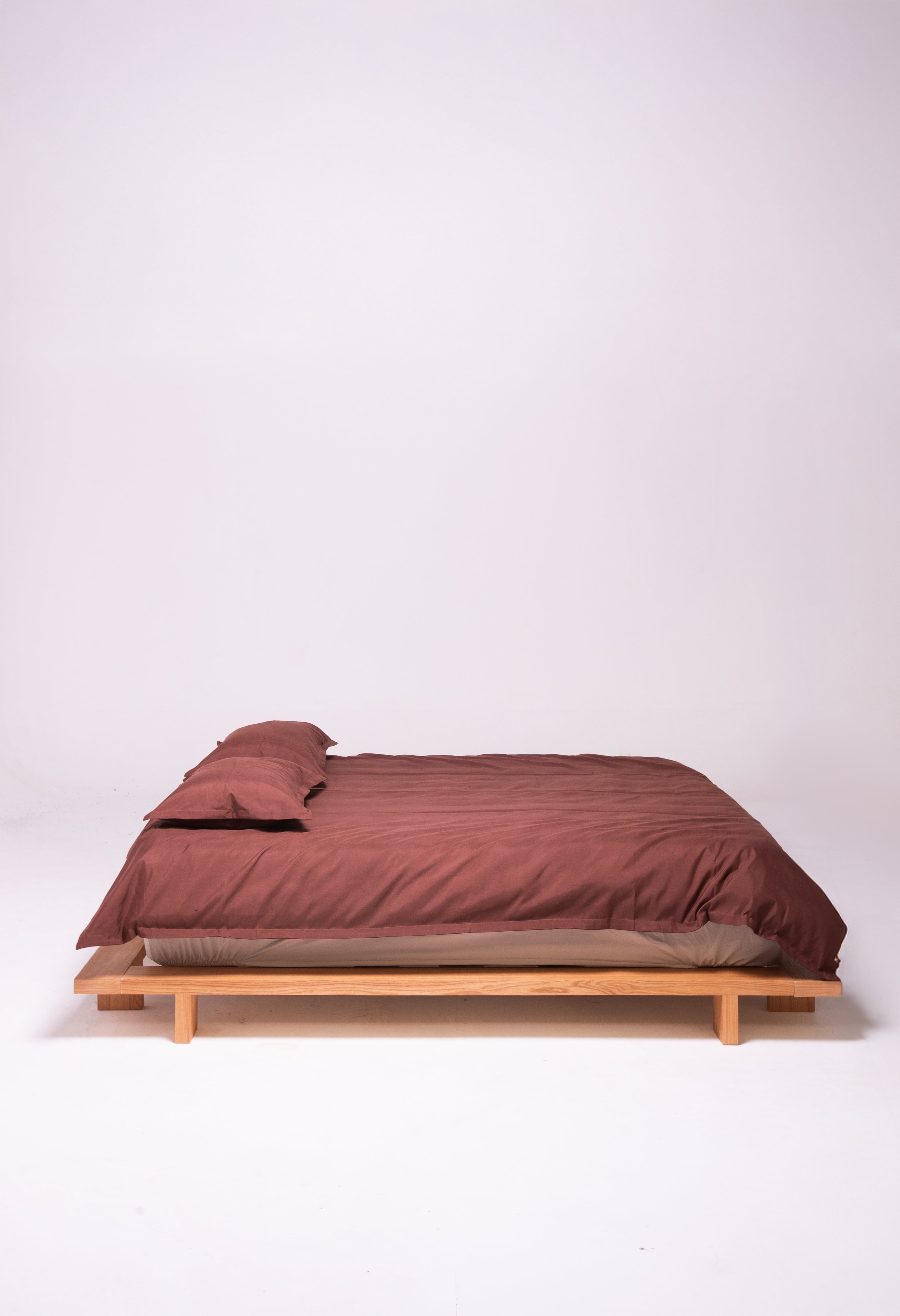 Brown Percale Duvet Cover Set